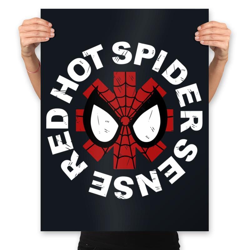Red Hot Spider Sense - Prints Posters RIPT Apparel 18x24 / Black