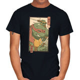 Red Kame Ninja - Mens T-Shirts RIPT Apparel Small / Black