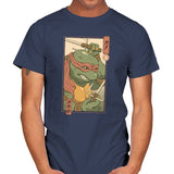 Red Kame Ninja - Mens T-Shirts RIPT Apparel Small / Navy