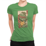 Red Kame Ninja - Womens Premium T-Shirts RIPT Apparel Small / Kelly