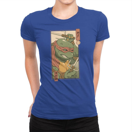 Red Kame Ninja - Womens Premium T-Shirts RIPT Apparel Small / Royal
