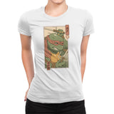 Red Kame Ninja - Womens Premium T-Shirts RIPT Apparel Small / White