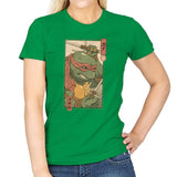 Red Kame Ninja - Womens T-Shirts RIPT Apparel Small / Irish Green