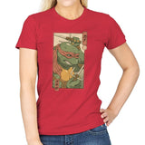 Red Kame Ninja - Womens T-Shirts RIPT Apparel Small / Red