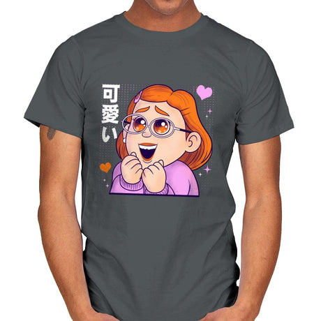 Red Kawaii - Mens T-Shirts RIPT Apparel Small / Charcoal
