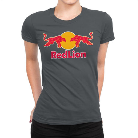 Red Lion Exclusive - Womens Premium T-Shirts RIPT Apparel Small / Heavy Metal