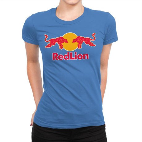 Red Lion Exclusive - Womens Premium T-Shirts RIPT Apparel Small / Tahiti Blue