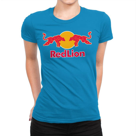 Red Lion Exclusive - Womens Premium T-Shirts RIPT Apparel Small / Turquoise