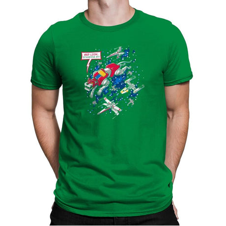 Red Lion, Standing By Exclusive - Mens Premium T-Shirts RIPT Apparel Small / Kelly Green
