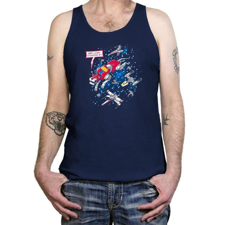Red Lion, Standing By Exclusive - Tanktop Tanktop RIPT Apparel X-Small / Navy