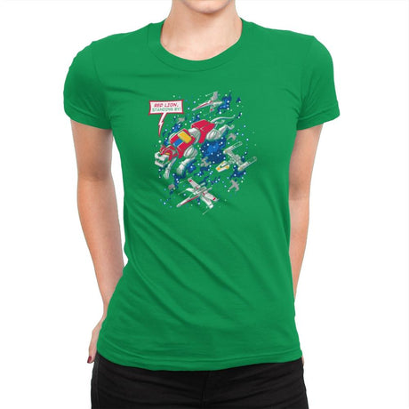 Red Lion, Standing By Exclusive - Womens Premium T-Shirts RIPT Apparel Small / Kelly Green