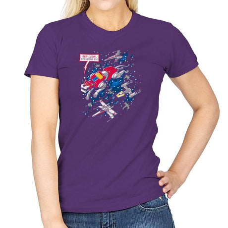 Red Lion, Standing By Exclusive - Womens T-Shirts RIPT Apparel Small / Purple
