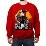 Red Merc Redemption II - Crew Neck Sweatshirt Crew Neck Sweatshirt RIPT Apparel Small / Red
