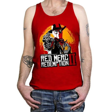 Red Merc Redemption II - Tanktop Tanktop RIPT Apparel X-Small / Red