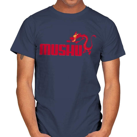 Red Mushuma  - Mens T-Shirts RIPT Apparel Small / Navy