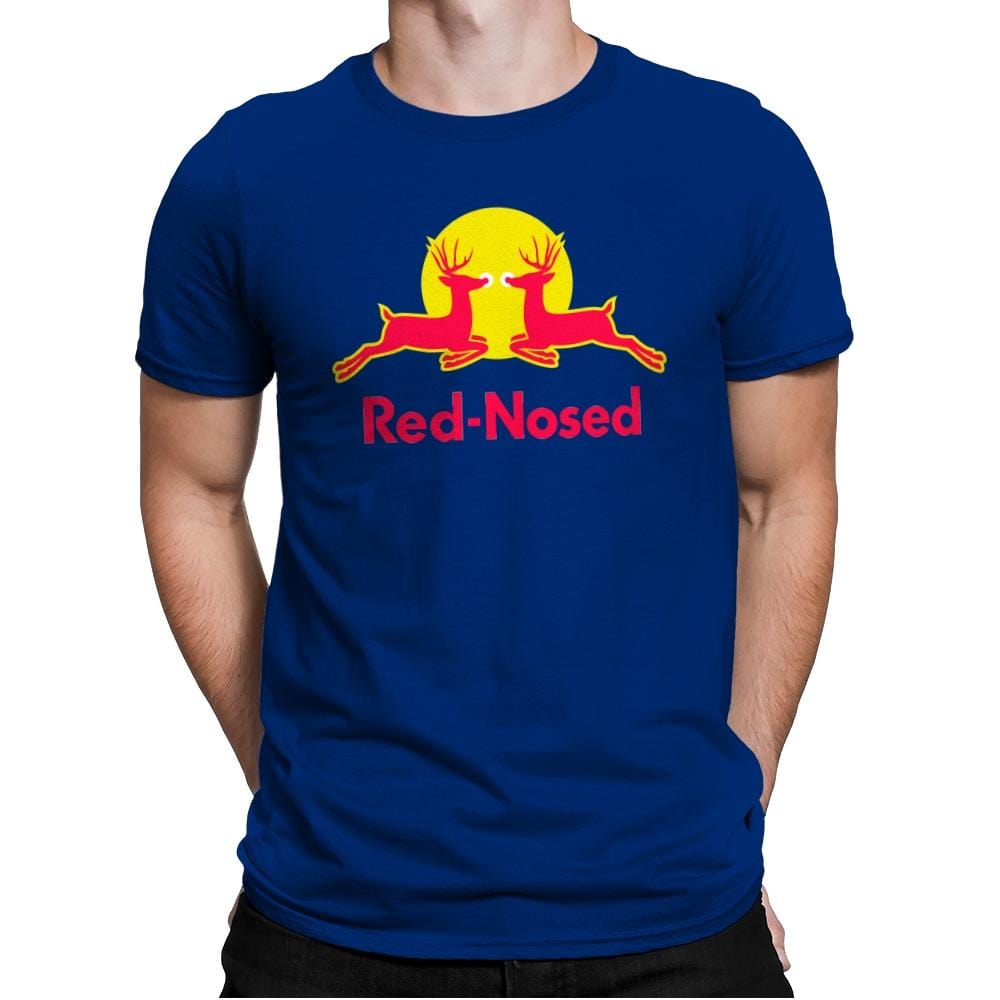 Red-Nosed - Mens Premium T-Shirts RIPT Apparel Small / Royal