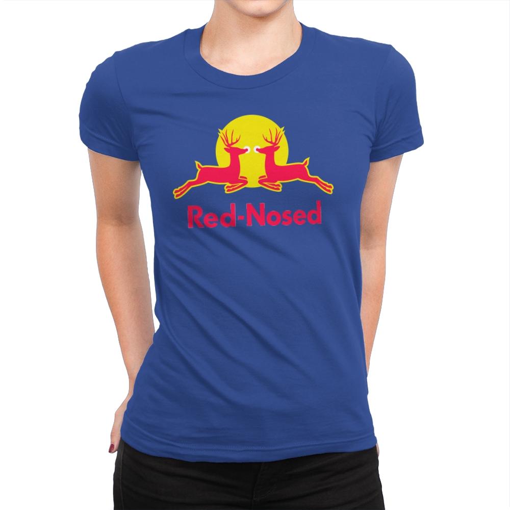 Red-Nosed - Womens Premium T-Shirts RIPT Apparel Small / Royal