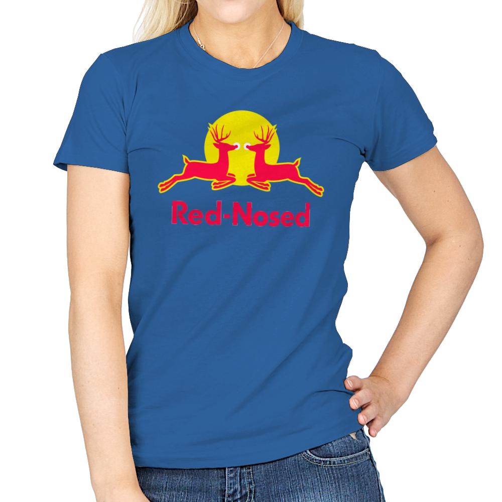 Red-Nosed - Womens T-Shirts RIPT Apparel Small / Royal