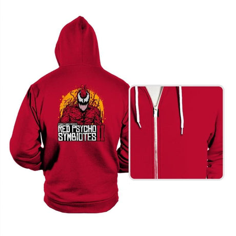 Red Psycho Symbiotes - Hoodies Hoodies RIPT Apparel Small / Red