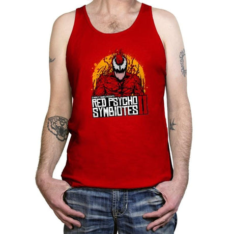 Red Psycho Symbiotes - Tanktop Tanktop RIPT Apparel X-Small / Red