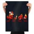 Red Rage Road - Prints Posters RIPT Apparel 18x24 / Black