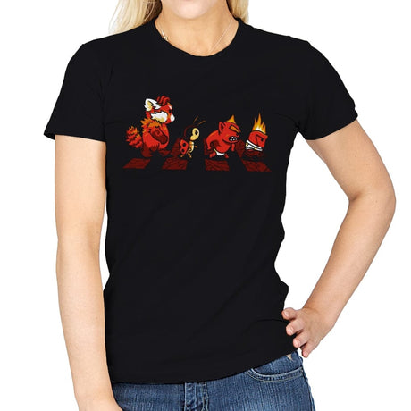 Red Rage Road - Womens T-Shirts RIPT Apparel Small / Black