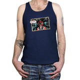 Red Ranger Standing By Exclusive - Tanktop Tanktop RIPT Apparel X-Small / Navy