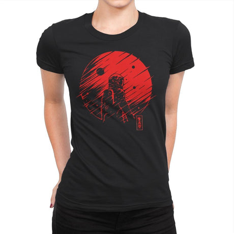 Red Space - Womens Premium T-Shirts RIPT Apparel Small / Black