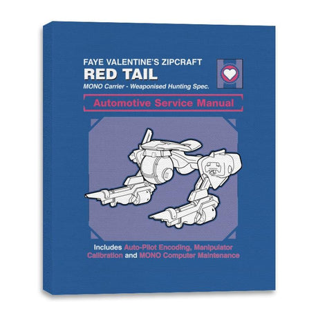 Red Tail Service Manual - Canvas Wraps Canvas Wraps RIPT Apparel 16x20 / Royal