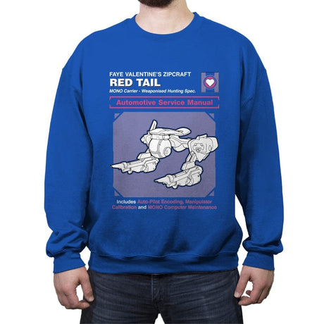 Red Tail Service Manual - Crew Neck Sweatshirt Crew Neck Sweatshirt RIPT Apparel Small / Royal