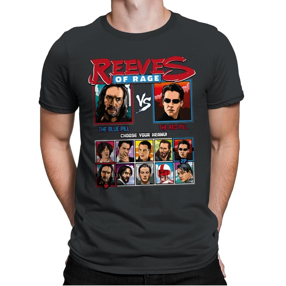 Reeves of Rage - Mens Premium T-Shirts RIPT Apparel Small / Heavy Metal