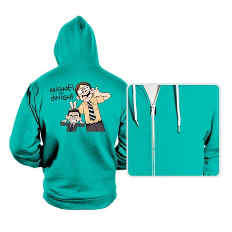 Regional Manager and His Assistant - Hoodies Hoodies RIPT Apparel Small / Teal