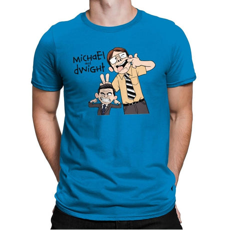 Regional Manager and His Assistant - Mens Premium T-Shirts RIPT Apparel Small / Turqouise