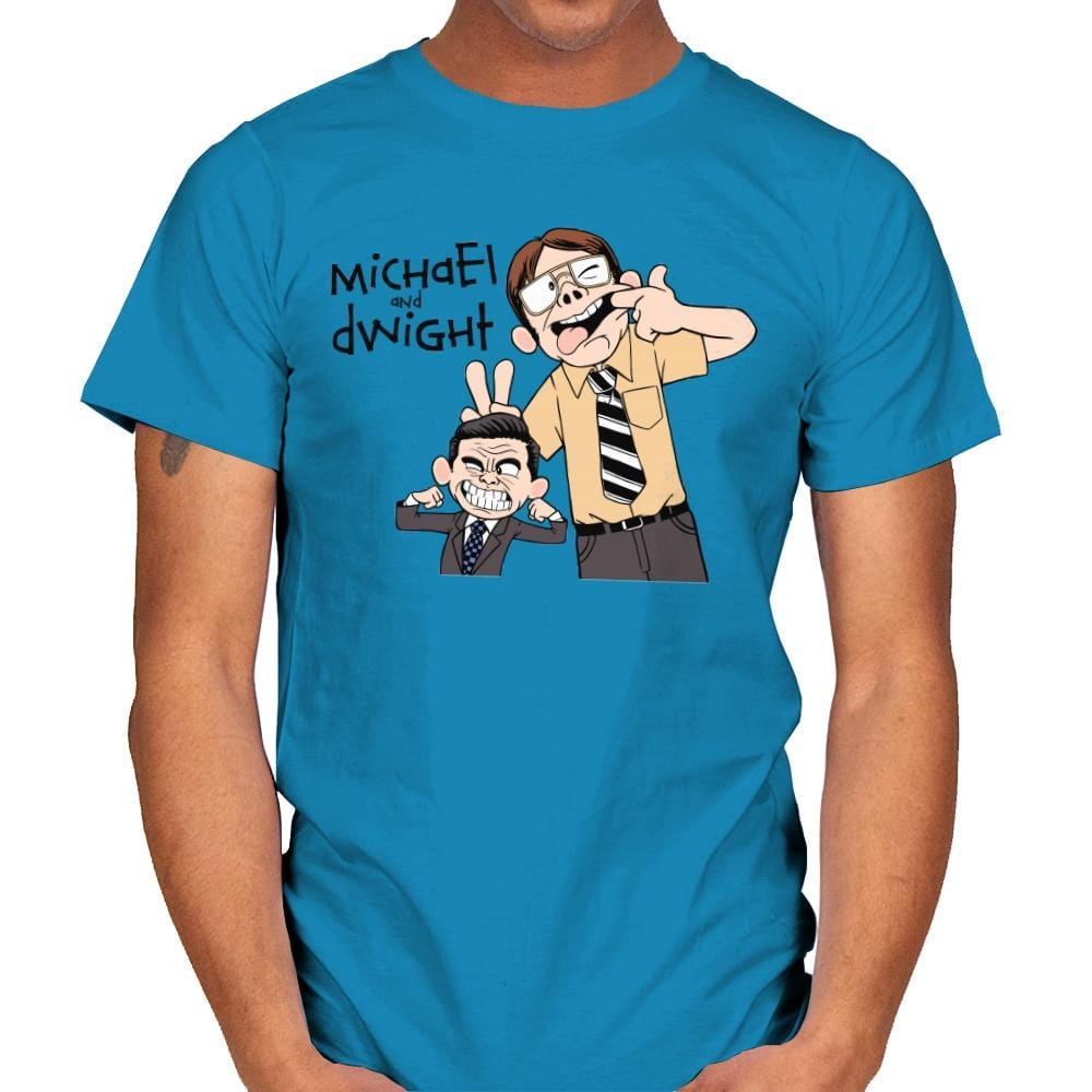Regional Manager and His Assistant - Mens T-Shirts RIPT Apparel Small / Sapphire