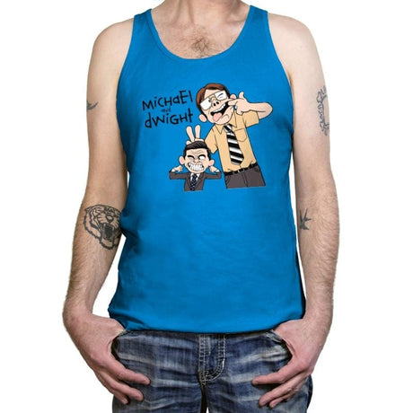 Regional Manager and His Assistant - Tanktop Tanktop RIPT Apparel X-Small / Teal