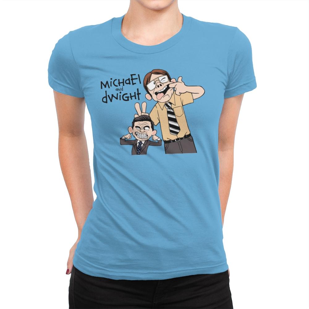 Regional Manager and His Assistant - Womens Premium T-Shirts RIPT Apparel Small / Turquoise