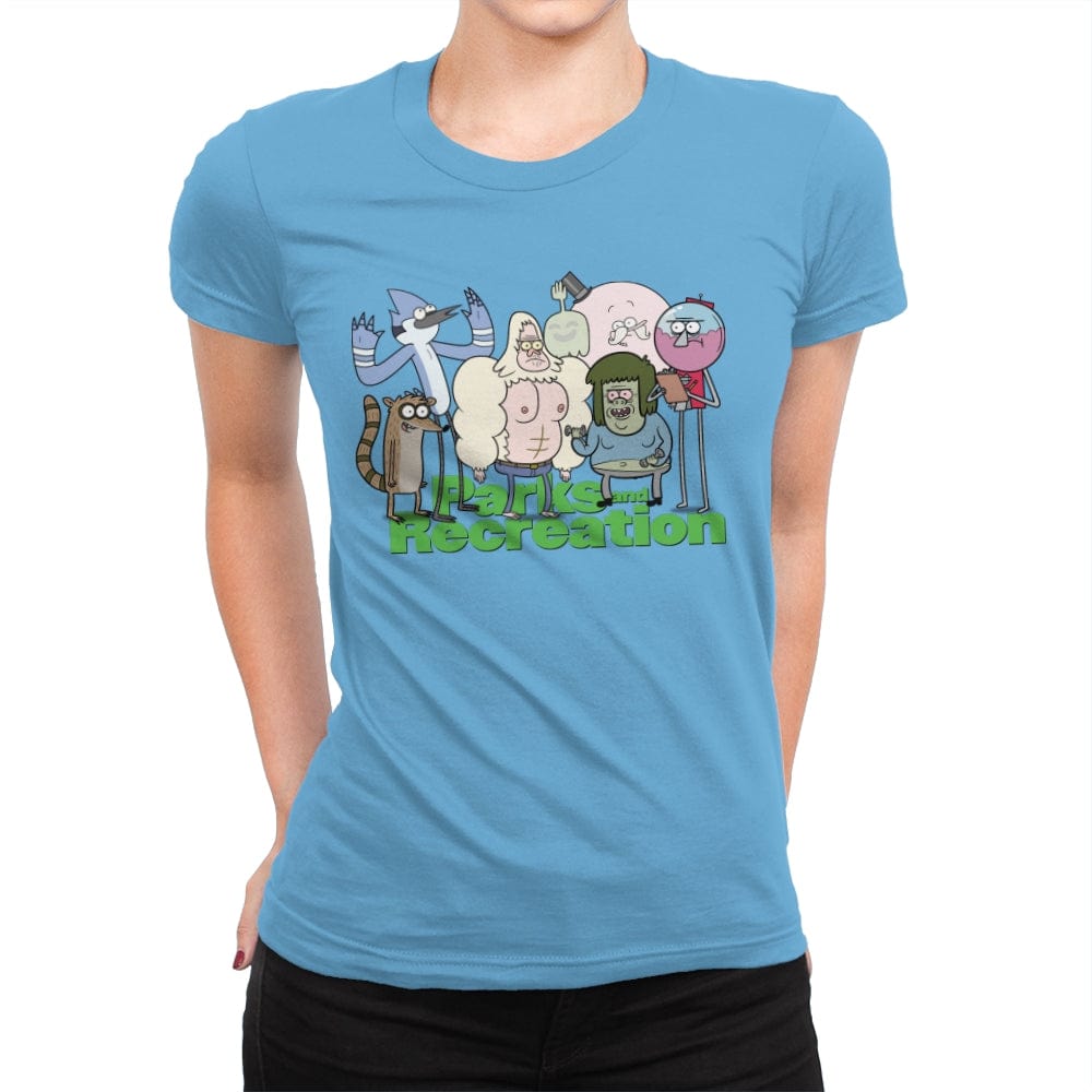 Regular Parks & Rec - Womens Premium T-Shirts RIPT Apparel Small / Turquoise