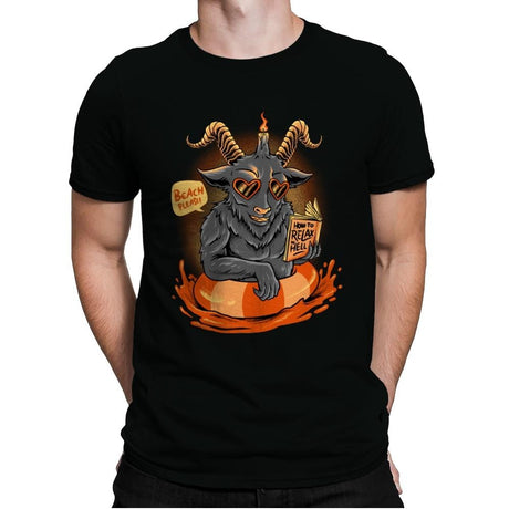 Relax Time of Evil  - Mens Premium T-Shirts RIPT Apparel Small / Black
