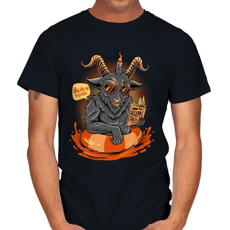 Relax Time of Evil  - Mens T-Shirts RIPT Apparel Small / Black