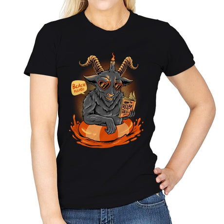 Relax Time of Evil  - Womens T-Shirts RIPT Apparel Small / Black