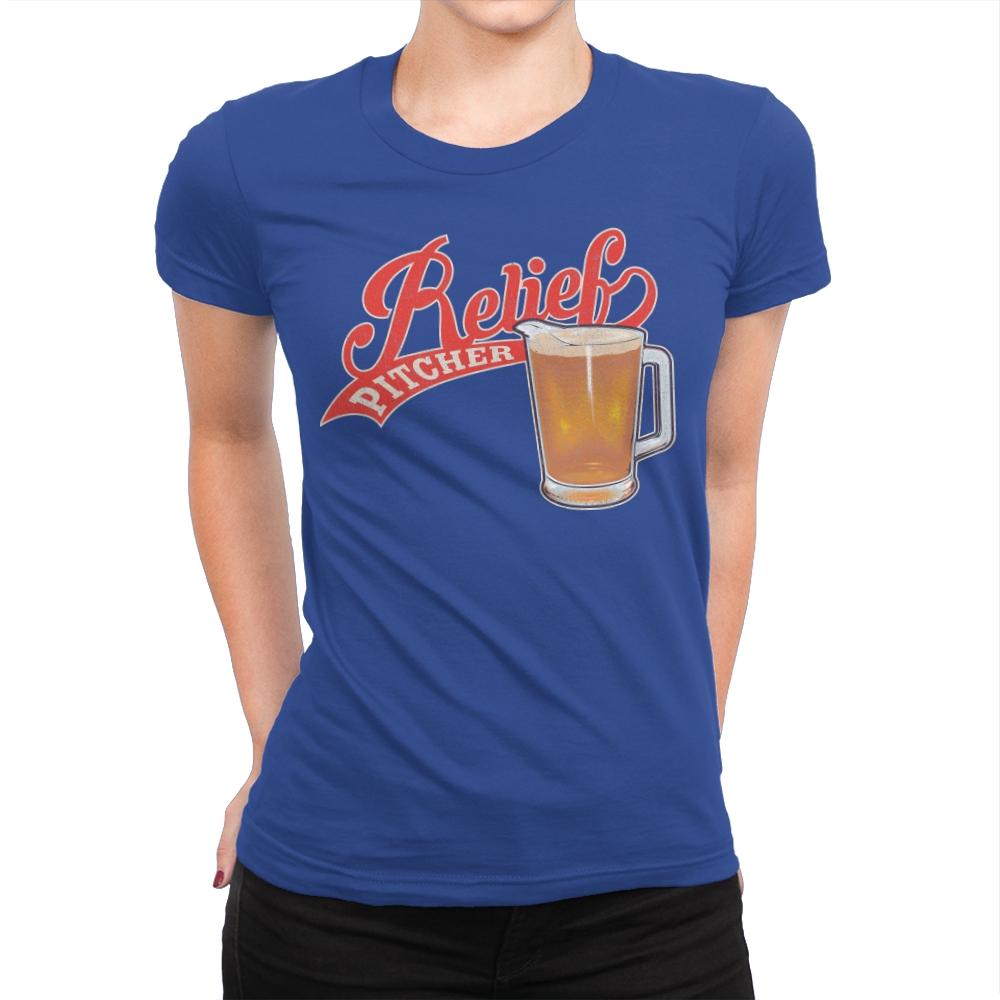 Relief Pitcher - Womens Premium T-Shirts RIPT Apparel Small / Royal