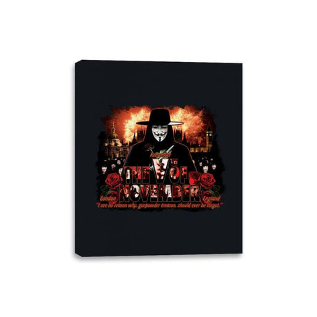 Remember November - Canvas Wraps Canvas Wraps RIPT Apparel 8x10 / Black