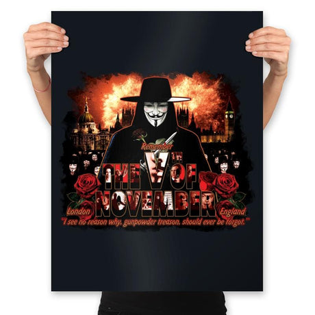 Remember November - Prints Posters RIPT Apparel 18x24 / Black