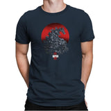 Reptar: Rising Sun - 90s Kid - Mens Premium T-Shirts RIPT Apparel Small / Indigo