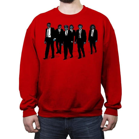 Reservoir Aliens - Crew Neck Sweatshirt Crew Neck Sweatshirt RIPT Apparel Small / Red