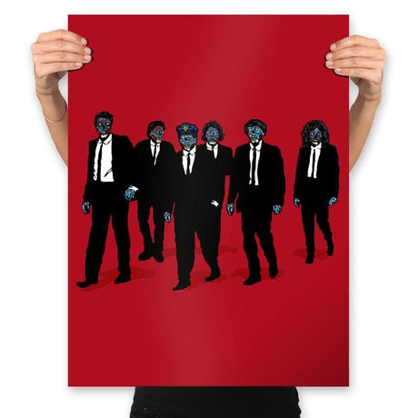 Reservoir Aliens - Prints Posters RIPT Apparel 18x24 / Red