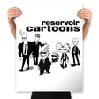 Reservoir Cartoons - Prints Posters RIPT Apparel 18x24 / White