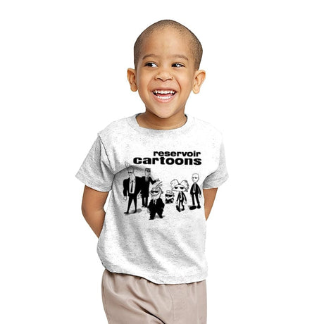 Reservoir Cartoons - Youth T-Shirts RIPT Apparel X-small / White