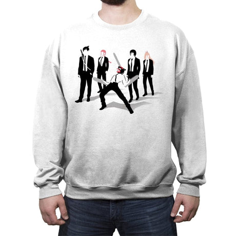 Reservoir Hunters - Crew Neck Sweatshirt Crew Neck Sweatshirt RIPT Apparel Small / White
