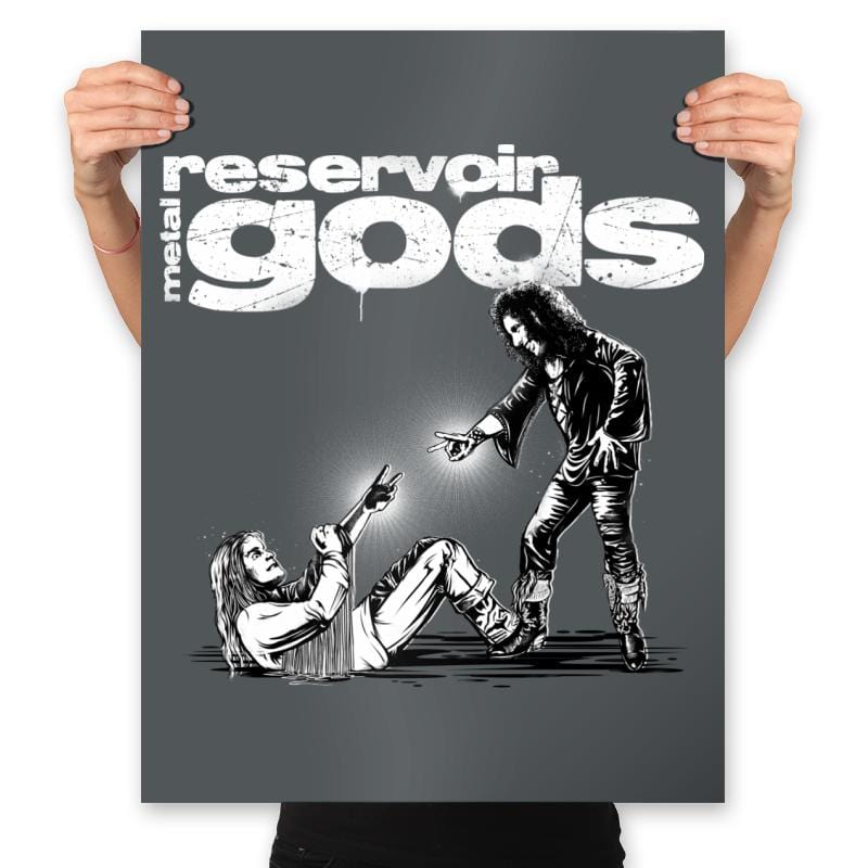 Reservoir Metal Gods - Prints Posters RIPT Apparel 18x24 / Charcoal